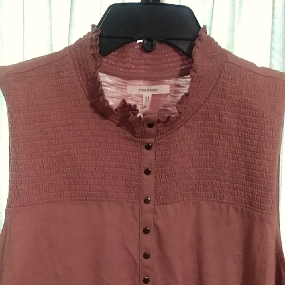 EUC Maurices XXL Sleeveless Top.  Worn once.      F1 - Picture 5 of 5